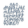 Fustella Sizzix Thinlits Alfabeto Cutout Script