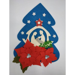 Fustella XL Albero stelle e stella alpina