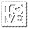 Fustella metallica Francobollo Love