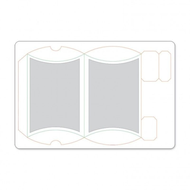 Fustella Sizzix Movers & Shapers L die pillow box with labels