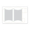 Fustella Sizzix Movers & Shapers L die pillow box with labels