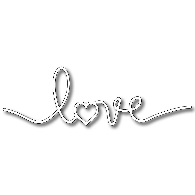 Fustella metallica Scritta Love