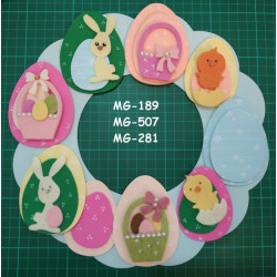 Fustella L Decorazioni per uova di Pasqua