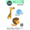 Fustella Sizzix Thinlits Baby Jungle Animals by Jordan Caderao