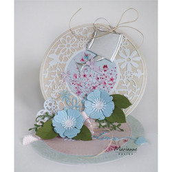 Fustella metallica Marianne Design Creatables Flower Frame round