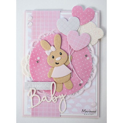 Fustella metallica Marianne Design Creatables Baby text boy & girl