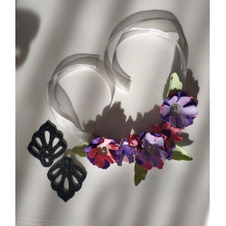 Fustella XL Collana Primavera e orecchini pendenti