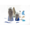 Barba grigia peluche 25x35
