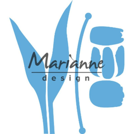 Fustella metallica Marianne Design Creatables Build a Tulip