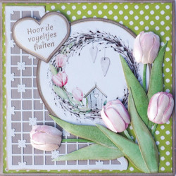 Fustella metallica Marianne Design Creatables Build a Tulip
