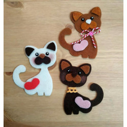 Fustella M Gattino con cuore