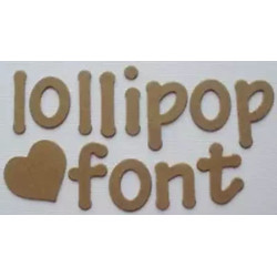 Fustella Sizzix Alfabeto Lollipop Uppercase minuscolo - RARISSIMO -