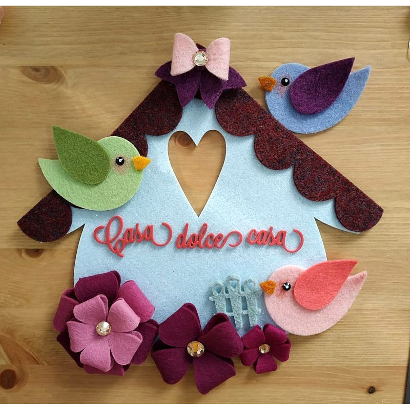 Fustella A4 Casetta con cuore con tetto smerlato