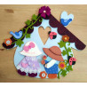 Fustella A4 Casetta con cuore con tetto smerlato