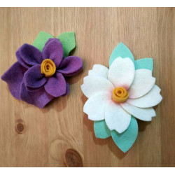 Fustella S Tropical flowers con foglia