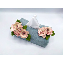 Fustella doppia XL Kit Custodia porta salviette con fiore e foglia