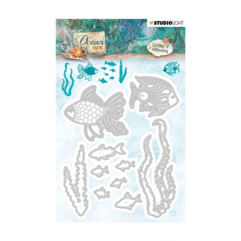 Fustella metallica Studio Light cutting & embossing die Ocean view nr.192