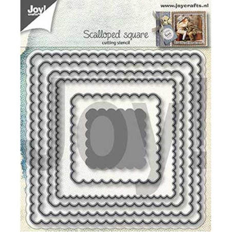 Fustella metallica Joy! Crafts Scalloped squares