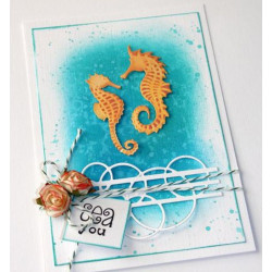 Fustella metallica Joy! Crafts Cutting & Embossing Seahorses