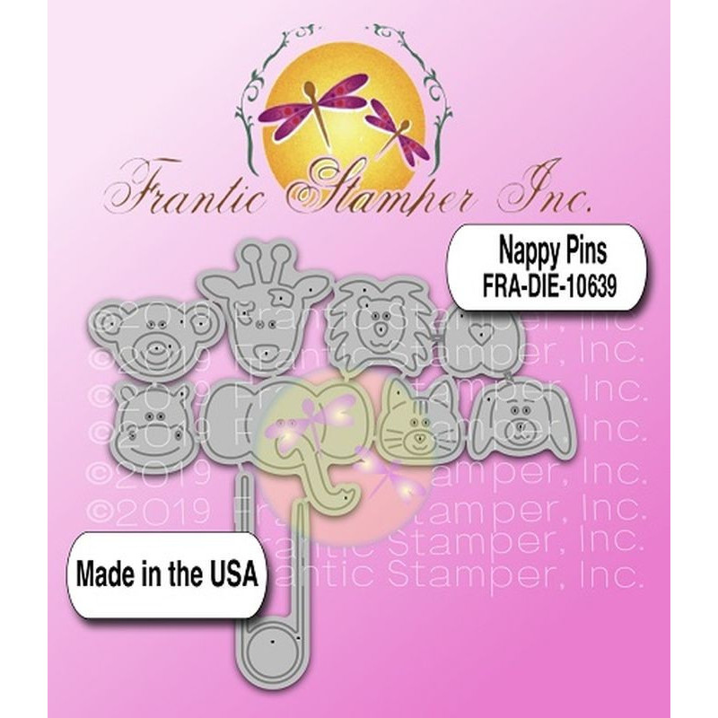 Fustella metallica Nappy pins