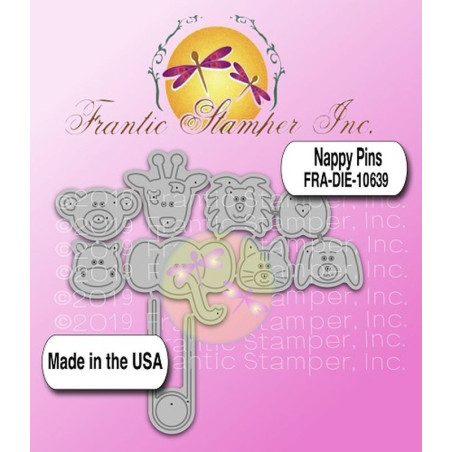 Fustella metallica Nappy pins