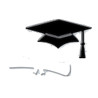 Fustella metallica Cappello laurea con diploma