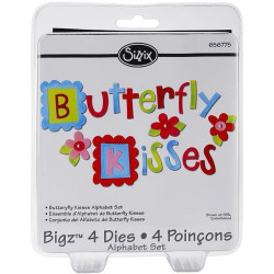 Fustella Sizzix alfabeto Butterfly Kisses