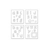 Fustella Sizzix alfabeto Butterfly Kisses