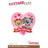 Fustella metallica Cottage Cutz Be My Valentine Puppies