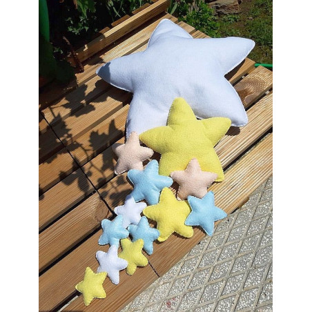 Fustella A4 Fiocco nascita con stelle