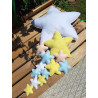 Fustella A4 Fiocco nascita con stelle