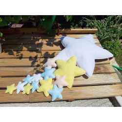 Fustella A4 Fiocco nascita con stelle