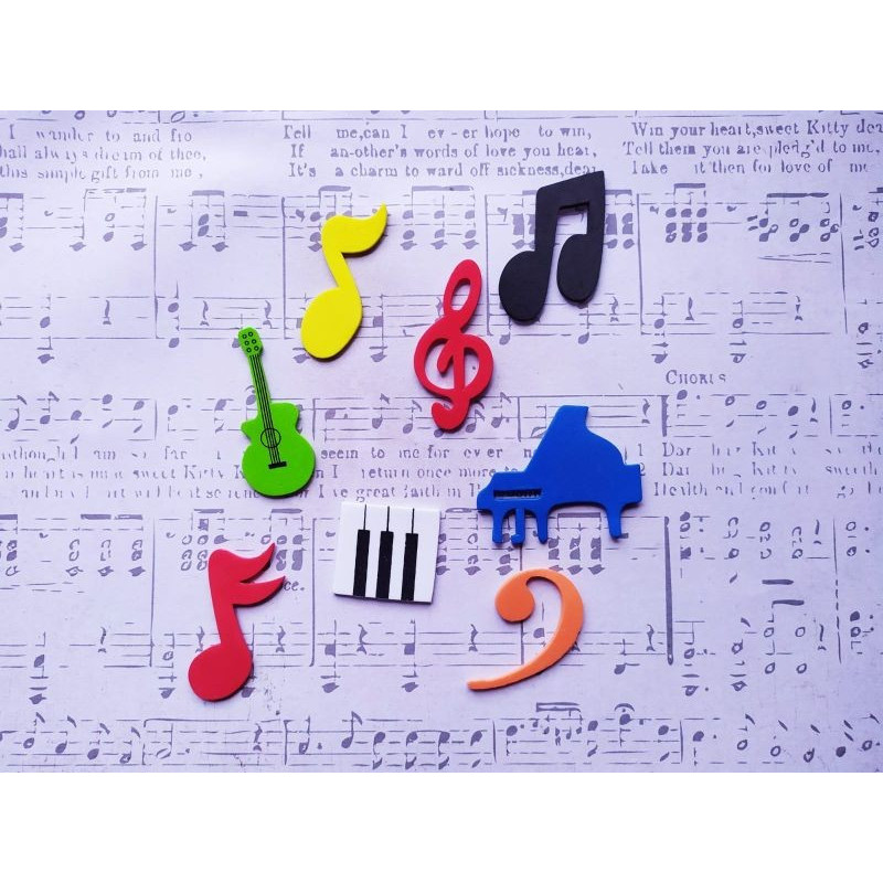 Fustella M Musica e note musicali