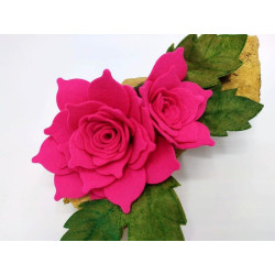 Fustella L Rosa Valentina e foglia