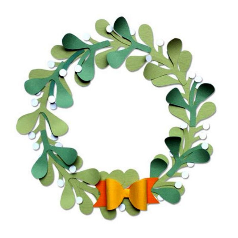 Fustella Sizzix A4 Christmas Wreath