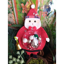 Fustella M Babbo Natale con spazio per sfera decorativa