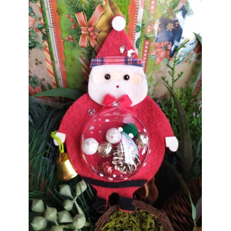 Fustella M Babbo Natale con spazio per sfera decorativa