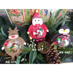 Fustella M Renna di Babbo Natale con spazio per sfera decorativa