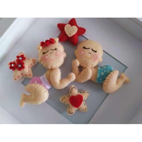 Fustella M Bimbi felici con stella cuore e fiorellino
