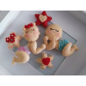 Fustella M Bimbi felici con stella cuore e fiorellino