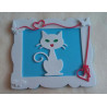 Fustella metallica Gatto con fiocco