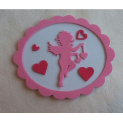 Fustella metallica Cupido con cuori