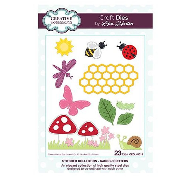 Fustella metallica Creative Expressions Garden critters