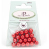 Perline tonde rosse 8 mm