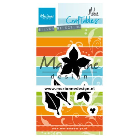 Fustella metallica Marianne Design Craftables Poinsettia by Marleen