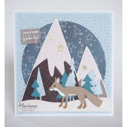 Fustella metallica Marianne Design Craftables Trees by Marleen