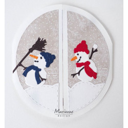 Fustella metallica Marianne Design Creatables Tiny's Frosty snowmen