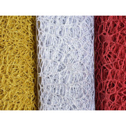 Rotolo di rete decorativa con glitter colore a scelta 1 metro