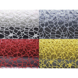 Rotolo di rete decorativa con glitter colore a scelta 1 metro