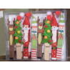 Set 8 mollette natalizie in legno colorato